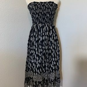 Soaked strapless sundress sequin detail on bottom